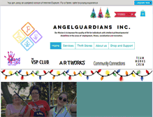 Tablet Screenshot of angelguardians.org